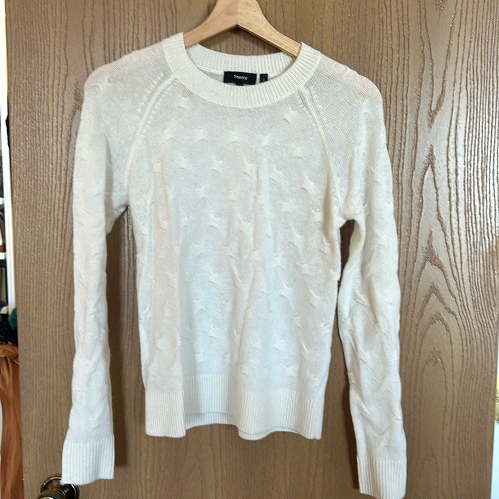 Theory white Sweater